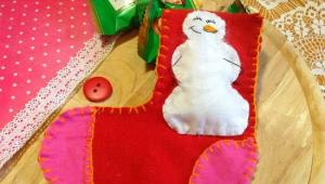 New Year's boots pattern ideas Do-it-yourself paper socks for the fireplace