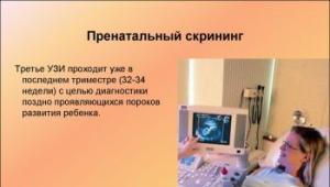 Ultrasound screening examination