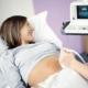 At what time are ultrasounds done during pregnancy?